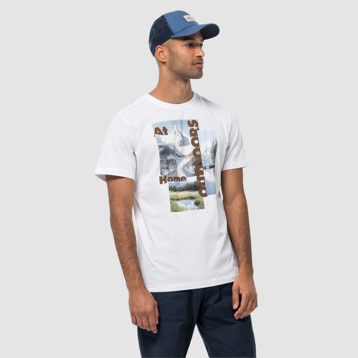 Jack Wolfskin Mens Lake Morning T-shirt White 248015CGZ